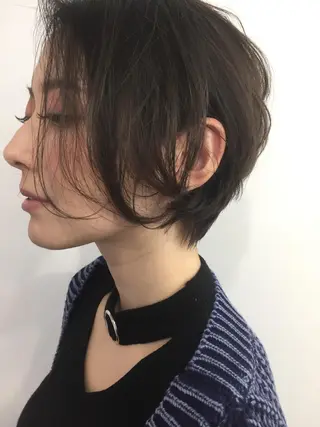 ショート カラー トップスタイリスト 👑田添幹宜のヘアスタイル