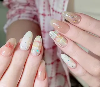 ネイル By moonネイル 🌷ワンホン/韓国風のネイルデザイン