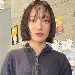 ショート ボブ/ショートボブ/ 岡山駅/別曽遥也のヘアスタイル