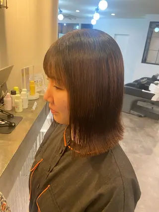 ミディアム 艶髪矯正|ダイオウ シュナのヘアスタイル