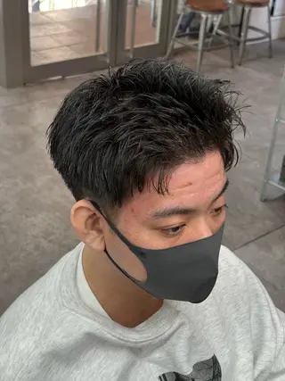 ショート カラー パーマ メンズ メンズパーマ特化 🔥韓国ヘア職人🔥のヘアスタイル