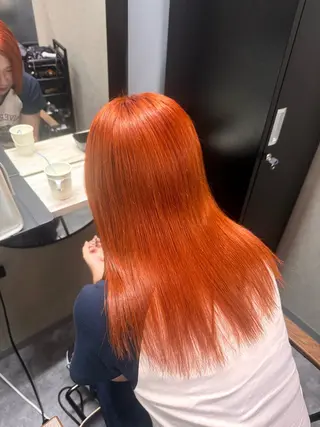 カラー sora/ 暖色カラー🌷のヘアスタイル