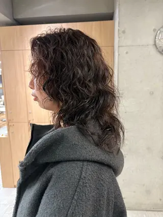 セミロング カラー パーマ Toiro 横浜所属・🎀レイヤー/パーマ カラー/ai🎀のヘアスタイル