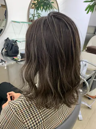 セミロング カラー Reb_keiji 👑小倉圭司のヘアスタイル
