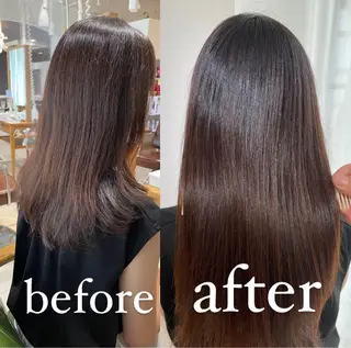 セミロング カラー eins.hair所属・過去一の柔髪ヘア 🌿einshairのヘアスタイル