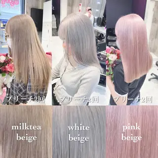 セミロング カラー ヘアアレンジ ブリーチ/ヘアケア 🪞TAKUMA🪞のヘアスタイル