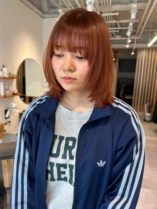 ミディアム sea by luvismけやき通り2号店所属・ボブ/ショート/ 縮毛矯正/岸本恭明のヘアスタイル