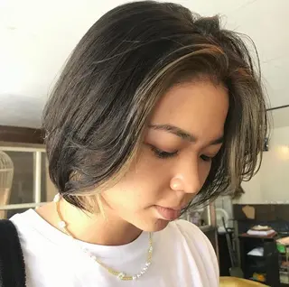 ミディアム chambre シャンブルのヘアスタイル