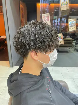 パーマ メンズ メンズカット松戸/韓 国/メンズパーマ航太のヘアスタイル