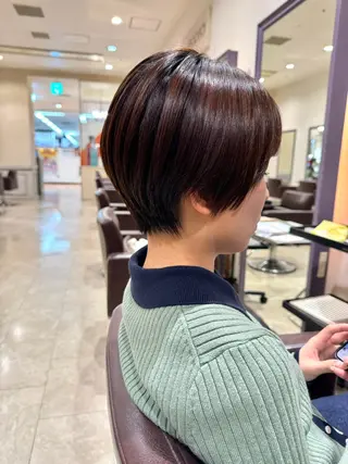 ショート シャンプーボーイセントラル所属・ミウラフウキ 髪質改善のヘアスタイル