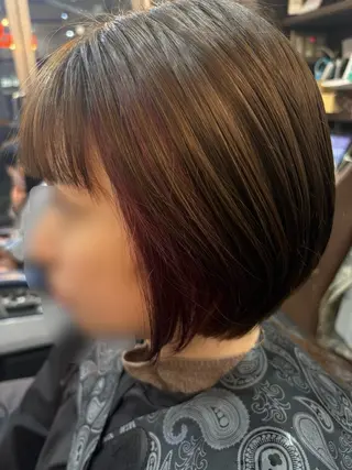 ショート カラー lupinus 中田店のヘアスタイル