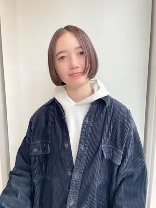 カラー パーマ ミディアム CEINE＋ officialのヘアスタイル