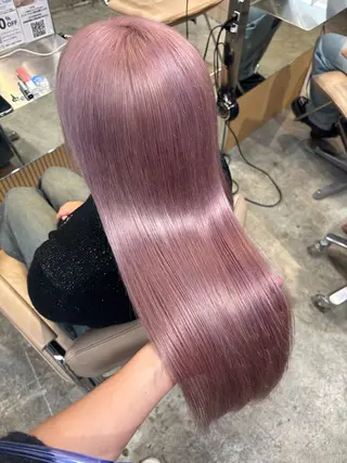 ロング カラー ハイトーン/ラベンダ ー/ユイナ🪄のヘアスタイル
