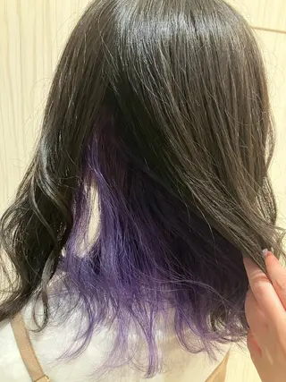 ミディアム カラー 永倉 はるかのヘアスタイル