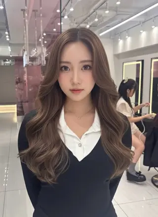 ロング 新宿/韓国レイヤー/ 髪質改善/佐藤航のヘアスタイル