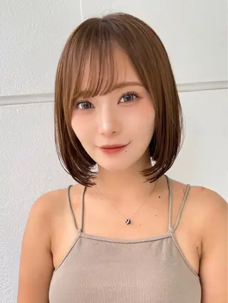 ミディアム SYUN/ 縮毛矯正/髪質改善のヘアスタイル