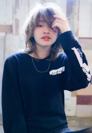 セミロング カラー パーマ ヘアアレンジ メンズ キッズ ネイル マツエク・マツパ maison所属・野田 修平のヘアスタイル