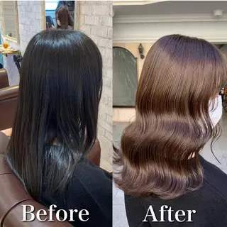 セミロング カラー Natural所属・小柳 公邦のヘアスタイル