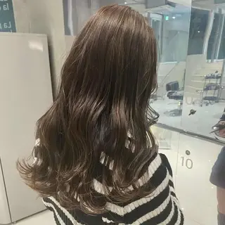 ロング カラー パーマ ヘアアレンジ 押切 響　のヘアスタイル