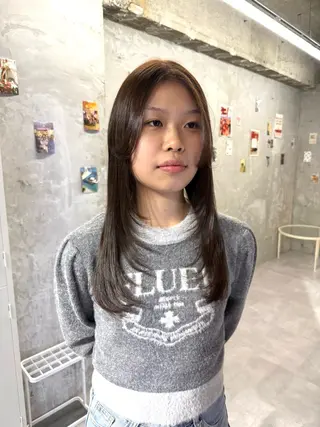 ロング カラー yuuna ✮ レイヤーカットのヘアスタイル