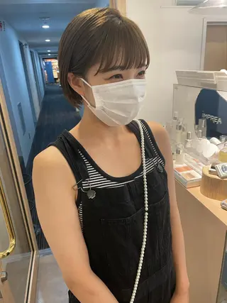 ショート 大迫 江梨のヘアスタイル
