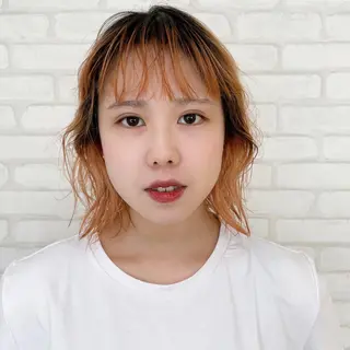 ショート カラー パーマ abilita AZUSAのヘアスタイル