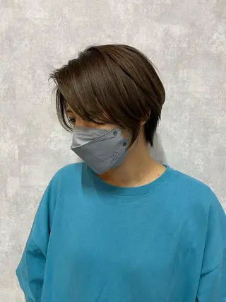 ショート C’LD hair  produce /シールドヘア所属・モテ髪/ボブ/ショー ト/アダチフウトのヘアスタイル