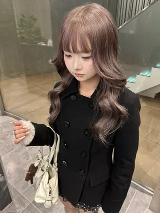 ロング カラー RiA/レイヤーカッ ト/ハッシュカットのヘアスタイル