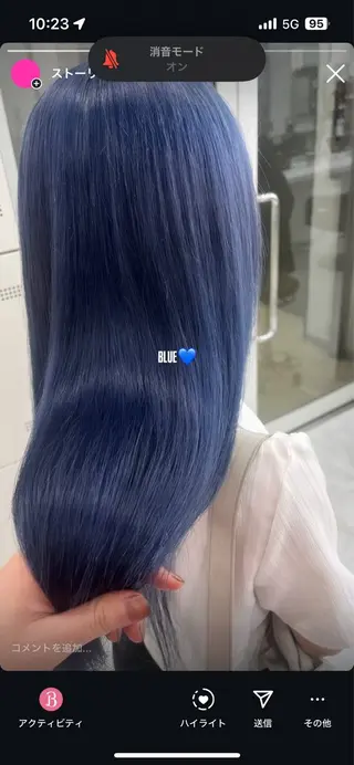 カラー ユイ☆ハイトーン ☆ブリーチデザインのヘアスタイル