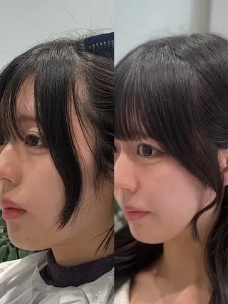 セミロング 似合わせ/ジョウ カットモデルのヘアスタイル