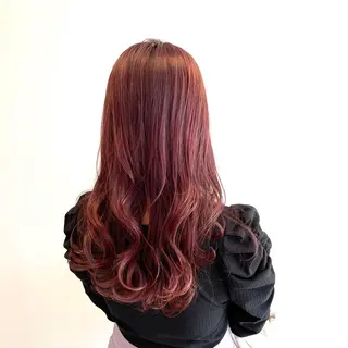 ロング カラー 心斎橋/ブリーチなし 髪質改善/レイヤーのヘアスタイル