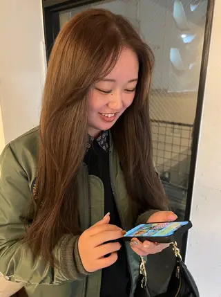 ロング quon KINO/ カラー/メンズカットのヘアスタイル