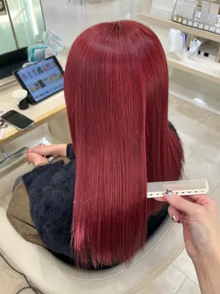 ミディアム カラー 暖色専門美容師🎀 お客様満足度◎のヘアスタイル