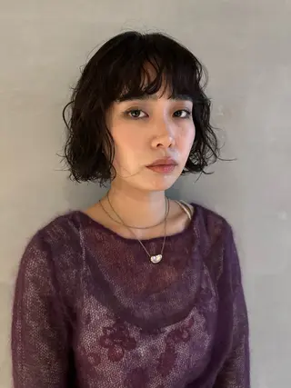 ショート カラー パーマ 斎藤祐樹 /レイヤー/パーマのヘアスタイル