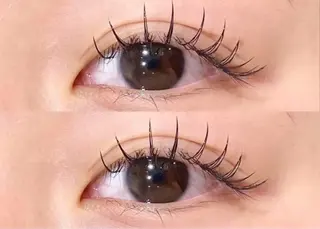 マツエク・マツパ eve🐰束間まつ毛 /透明感カラーのヘアスタイル