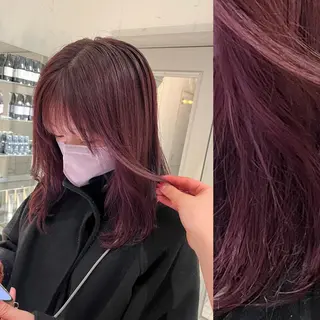 ミディアム カラー ヘアアレンジ stylist ◎RUKI.のヘアスタイル