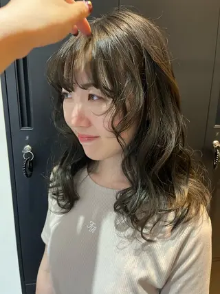 セミロング カラー ヘアアレンジ 今井 香奈恵のヘアスタイル