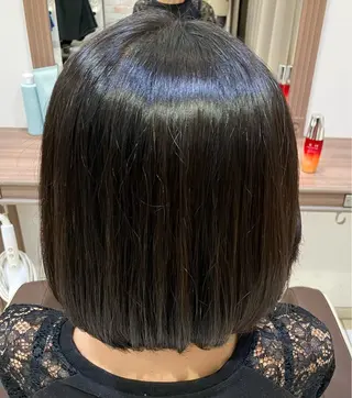 ミディアム 🧡Ash 新杉田🧡山本のヘアスタイル