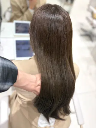 ロング カラー 銀座/オリーブ/ 透明感カラー✨りくのヘアスタイル