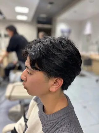 ショート パーマ メンズ メンズ特化韓国風 パーマスタイル/りんのヘアスタイル