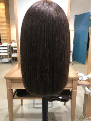 ミディアム 暖色カラー🍊 ボブ🌿顔周りcutのヘアスタイル