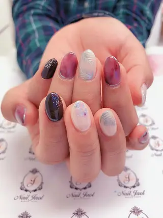 ミディアム nail jaol池袋店所属・ネイルJaol 池袋のネイルデザイン