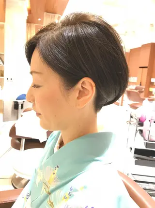 ショート ヘアアレンジ テラモト カズヨシのヘアスタイル