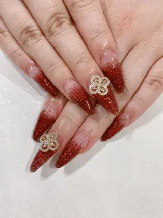 ロング JNA認定講師🌸 RIEのネイルデザイン