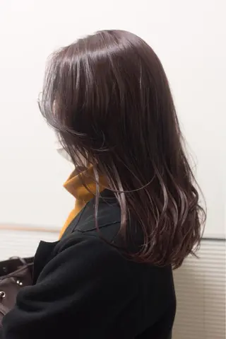 セミロング カラー 千葉 慎也のヘアスタイル