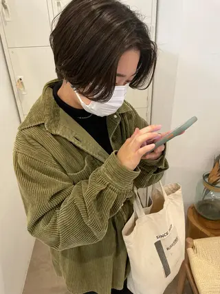 ショート 大迫 江梨のヘアスタイル