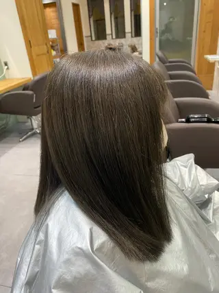 ミディアム カラー 茂手木 勇二のヘアスタイル