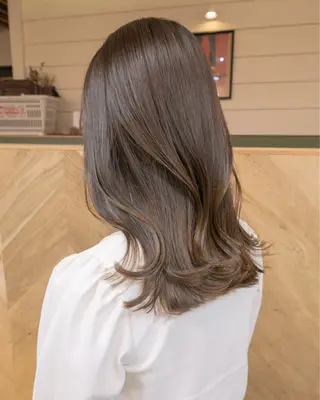 ミディアム 【ボブ】縮毛矯正/ 船橋駅5分/鈴木杏美のヘアスタイル