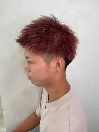 ショート カラー メンズ Bleachi 大宮West所属・鈴木拓也 メンズカットのヘアスタイル