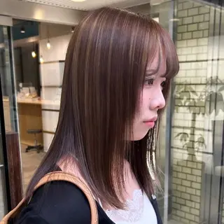ミディアム カラー デザインカラー 🥨HAZUKiのヘアスタイル